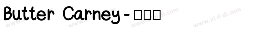 Butter Carney字体转换
